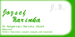 jozsef marinka business card