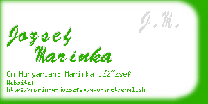 jozsef marinka business card